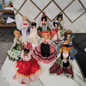 Alco dolls of the world set of 10. various conditions very ornate and pretty